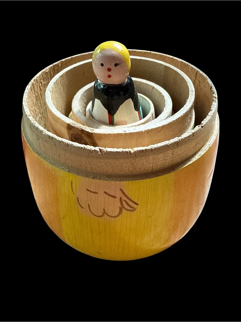 Vintage Babushka Polish Russian Nesting Dolls
